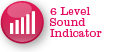 Six Level Sound Indicator