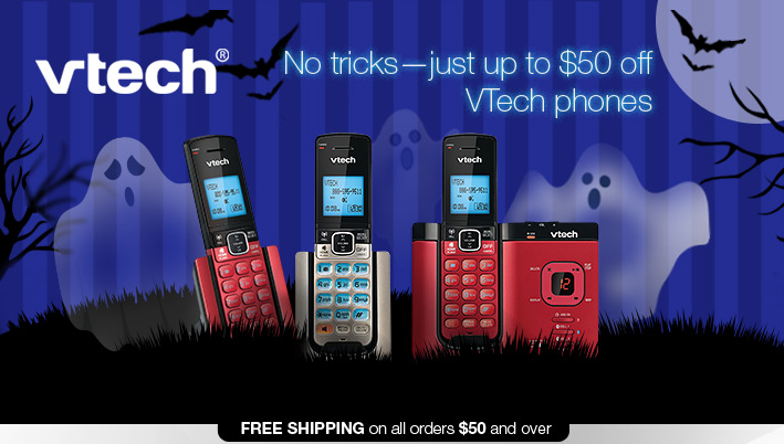 No tricks—just up to $50 off VTech phones