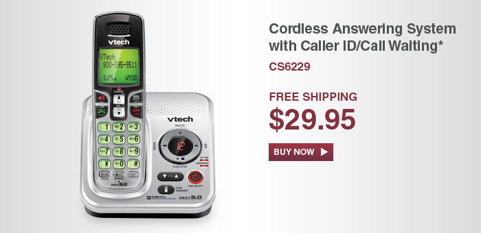 Cordless Answering System with Caller ID/Call Waiting* - CS6229 - $29.95 - FREE SHIPPING