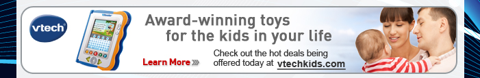 VTech Kids - Award-winning toys for the kids in your life - Learn More - Check out the hot deals being offered today at vtechkids.com