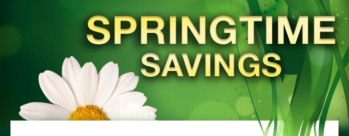 Springtime Savings
