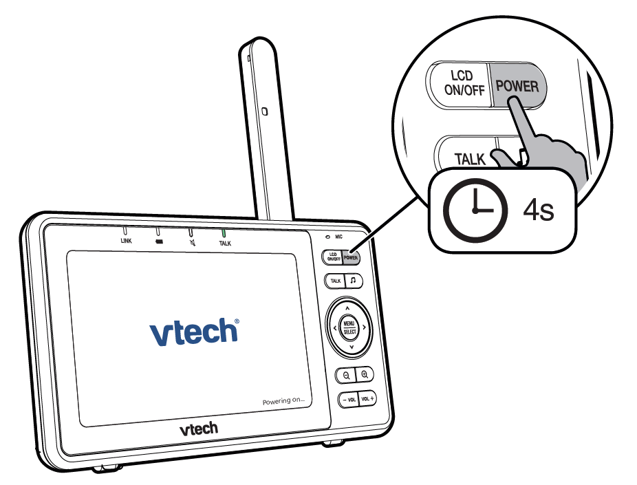 vtech monitor parent unit