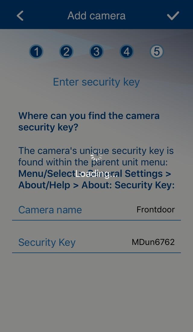 Vtech baby monitor forgot sale security key