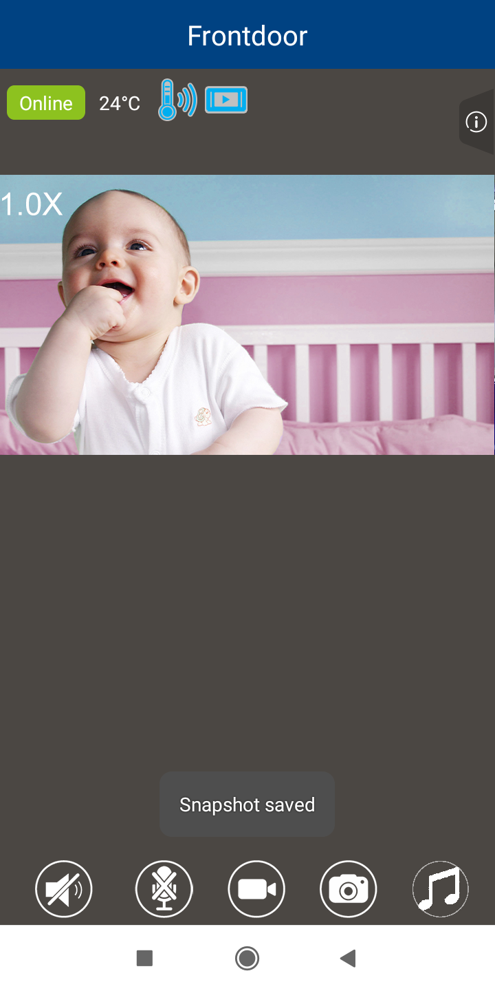 Take snapshot (Android & iOS) RM5752 VTech